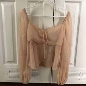 Cream top from Nasty Gal